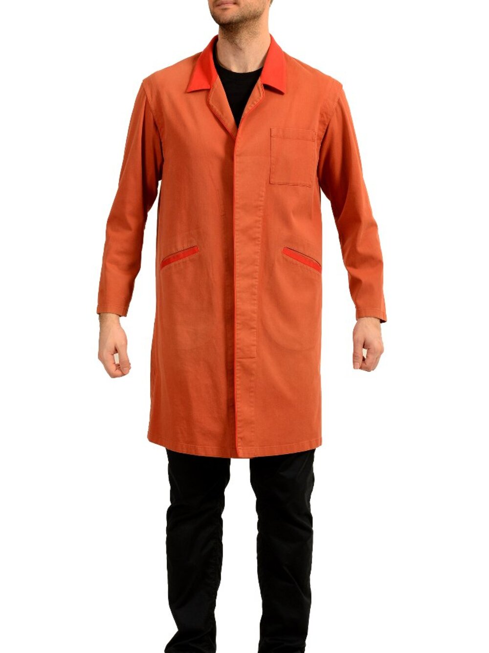 Scuderia Ferrari Men's Brick Red Trench Coat US M IT 50